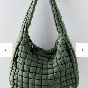 Stylish Green Quilted Women's Bag